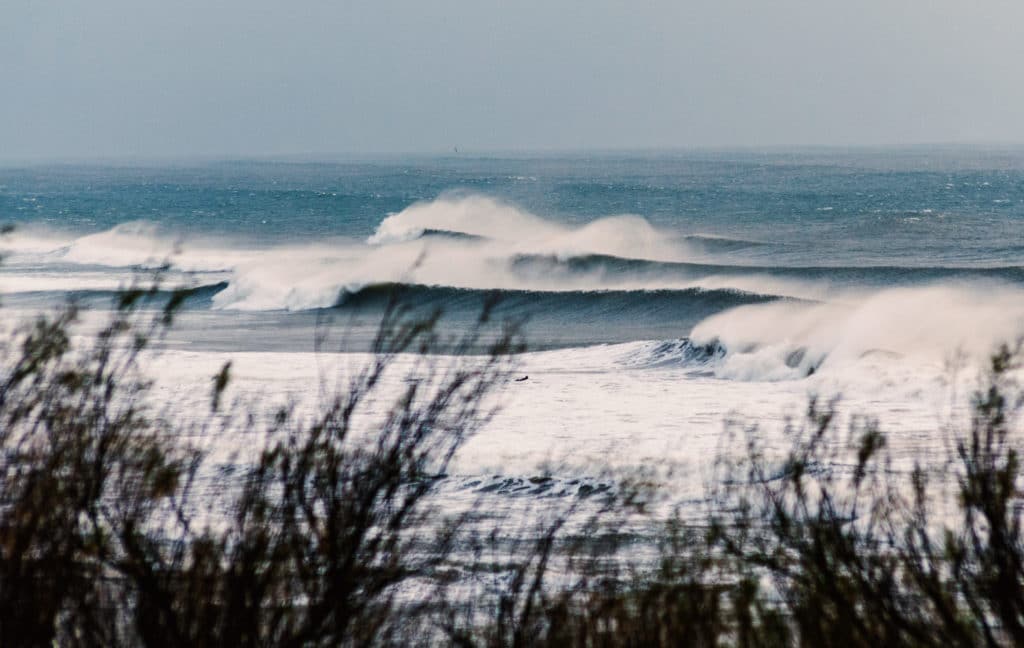 powerful wave landscape at croyde bay north devon