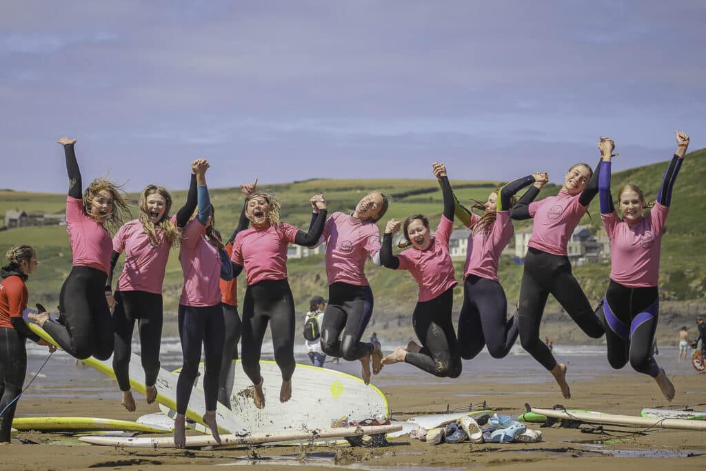 School Group Surfing Lessons Book Activities in Croyde Half Day Surf Lessons Private Surf Lessons