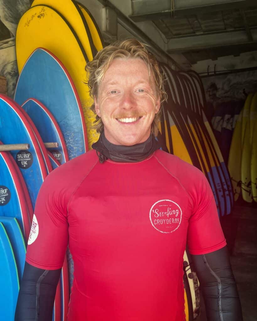 Albi Dawkins Surf Instructor and Lead NCC Coasteering Guide at Surfing Croyde Bay
