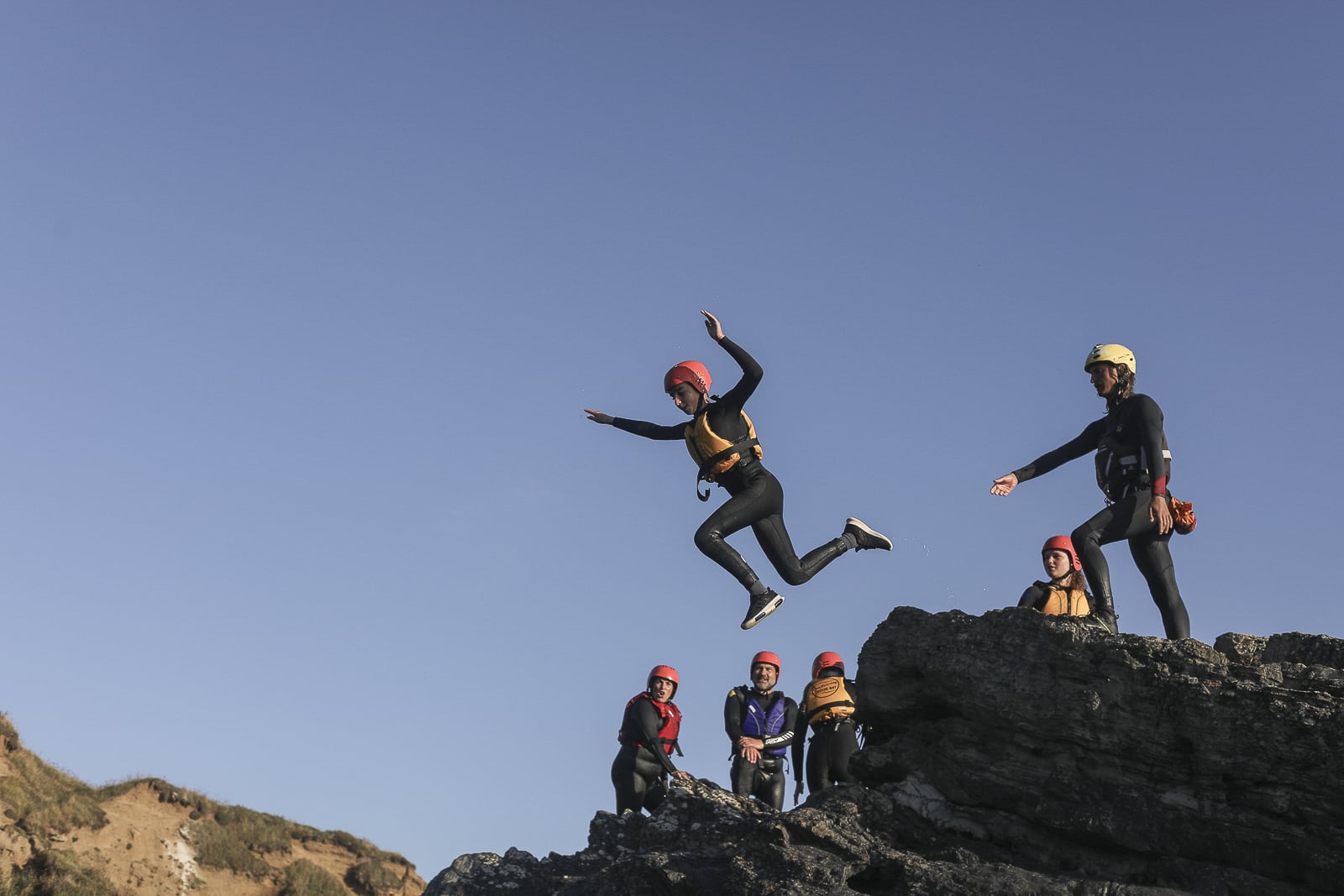 family coasteering croyde