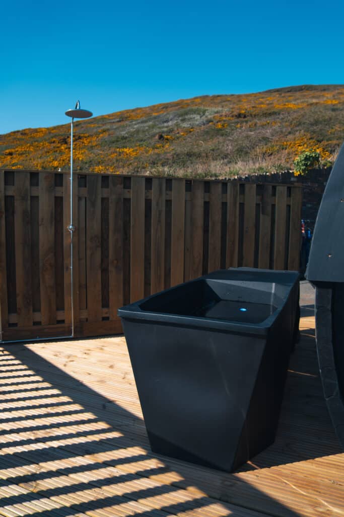 Croyde Cold Plunge Bath and Croyde Wood Fired Sauna