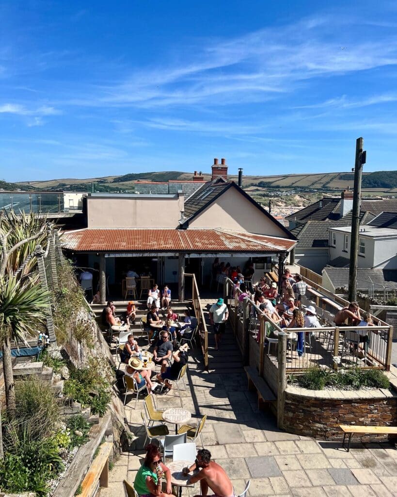 Cafe Croyde Bay over looking Croyde Bay