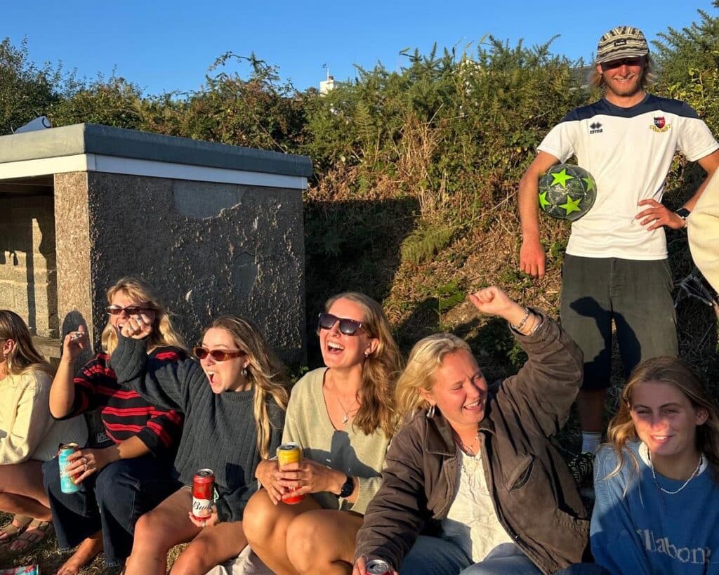 Sufing Croyde Bay Charity Football Match Supporters